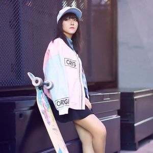 "ORGINAL" Blocky Pastel Bomber Jacket